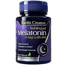 Earth‘s Creation Melatonin 5 mg with B6 Sublingual Мелатонин и витамин B6 со вкусом мяты 60 таблеток: Форма выпуска Таблетки