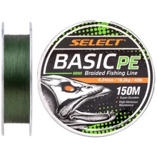 Шнур Select Basic PE 150m (темн-зел.) 0.24mm 40LB / 18.2kg (1870.18.73): undefined undefined
