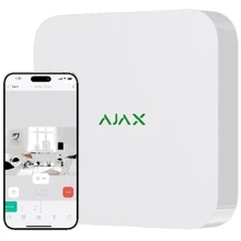 Регистратор видеонаблюдения Регистратор Ajax NVR (16ch) Jeweller White: Максимальная емкость носителей 16 ТБ