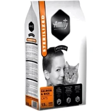 Сухой корм Amity Sterilized Salmon для стерилизованных котов с лососем 1.5 кг (092 STER SALM 1.5KG): Тип Сухой корм