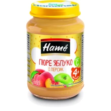 Пюре Hame яблоко и персик 190 (8595139703776): Вид Фруктовое