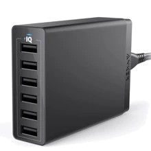 Зарядний пристрій Anker Wall Charger PowerPort 6 6xUSB 60W Black (A2123113): Кабель в комплекті отсутствует