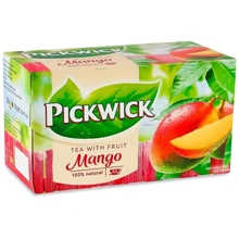 Чай Pickwick чорний зі шматочками манго 20x1.5 г (8711000564394): undefined undefined