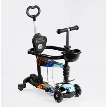 Дитячий самокат 5 в 1 Best Scooter LS-70100 Вогонь та лід: Кількість коліс 4