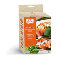 Лакомство для собак от 3-х месяцев Mavsy Freeze dried carpaccio with salmon and spinach Карпаччо из лосося и шпинатом 50 г (FDMAVSY07): Производитель Mavsy