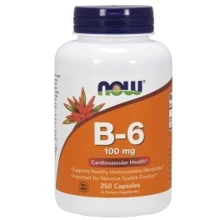 NOW Foods Vitamin B-6 100 mg Capsules 250 caps: Тип Витамин B
