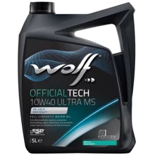 Моторное масло WOLF OFFICIALTECH 10W40 ULTRA MS 5л: Тип Синтетическое