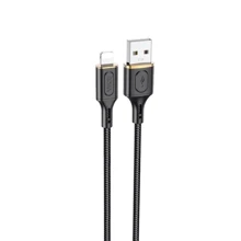 Кабель Hoco USB Cable to Lightning X95 Goldentop 2.4A 1m Black: Тип USB Cable - Lightning