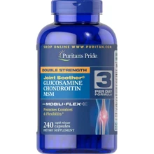 Puritan's Pride Double Strength Glucosamine Chondroitin MSM Глюкозамин хондроитин и МСМ 240 капсул: Тип Глюкозамин