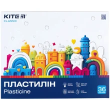 Пластилин восковой Kite Classic 36 цветов 720 г (K-078): Производитель KITE