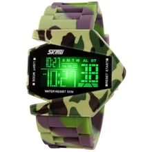 Наручний годинник Skmei 0817 Green Camouflage: Стиль спортивний