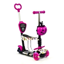 Самокат Best Scooter розовый (58420): Количество колес 3