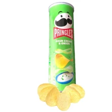 Чипсы Pringles Sour cream and onion Сметана-лук, 165г: Вес нетто 165 г