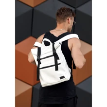 Мужской рюкзак Sambag RollTop LTT белый (24238008m): Пол Мужской