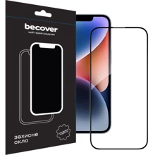 Захисне скло для iPhone BeCover Tempered Glass Black для iPhone 15 Pro Max (710594): Тип захисту екрана на екран