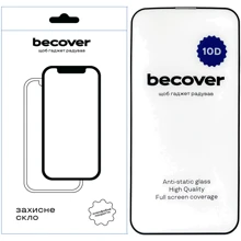 Защитное стекло для iPhone BeCover Tempered Glass 10D Black for iPhone 13 (711513): Тип защиты экрана на экран