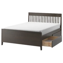 Каркас кровати с ящиками ІКЕА IDANÄS 160х200 см Темно-коричневый (904.588.67): undefined undefined