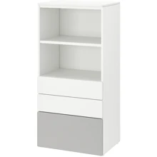 Стеллаж ІКЕА SMÅSTAD / PLATSA 60х42х123 см с 3 ящиками (794.205.26): undefined undefined