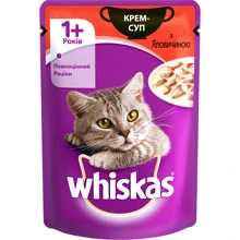 Влажный корм для котов Whiskas крем-суп с говядиной 85г (4770608255442): Тип Влажный корм