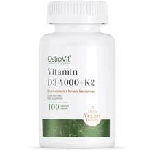 OstroVit Vitamin D3 4000 IU + K2 vege Витамин D3 4000 + K2 100 таблеток: Тип Витамин D