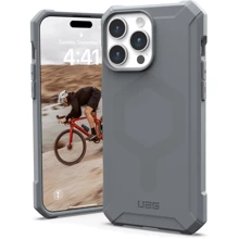 Чехол для iPhone Urban Armor Gear UAG Essential Armor Magsafe Silver (114296113333) for iPhone 15 Pro Max: Цвет серый