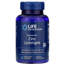 Life Extension Zinc Lozenges Цинк со вкусом мяты 30 веганских леденцов: Тип Цинк