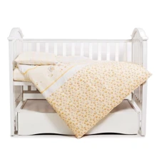 Сменная постель 3 эл. Twins Comfort 3051-C-023, Зайчики с полосками, желтая: Тип постельный комплект