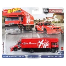 Коллекционная модель машинки Hot Wheels Car culture Alfa Romeo 155 V6 и транспортер Fleet Flyer (FLF56/HKF42): Тип Готовая модель