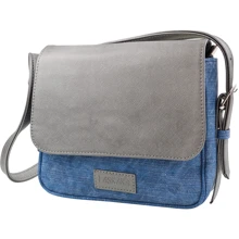 Женская сумка почтальонка Laskara разноцветная (LK-10245-silver-denim): Пол Женский