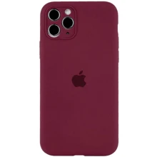 Чехол для iPhone Mobile Case Silicone Case Full Camera Protective Plum for iPhone 14 Pro: Цвет бордовый