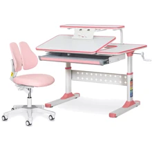 Комплект Парта Ergokids TH-320 Pink + Кресло Evo-kids Mio Lite KP (TH-320 W/PN + Y-208 KP): Возраст ребенка от 5-ти лет