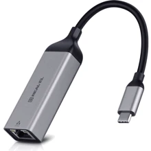 Адаптер REAL-EL Adapter USB-C to RJ45 CE-150 Space Grey (EL123110004): Цвет серый