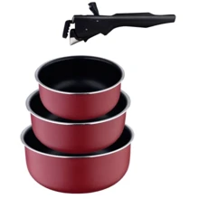 Набір ковшів зі знімною ручкою Bergner Click & cook 16/18/20 см (BG-31608-RD): Тип Ковш