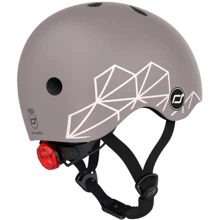 Шлем детский Scoot and Ride Коричневый с фонариком 45-51см (SR-181206-BROWNLINES): Производитель Scoot&Ride