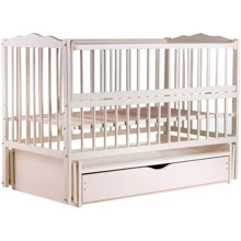 Кровать Babyroom Веселка маятник, ящик, откидной бок DVMYO-3 бук слоновая кость (622151): Тип классическая