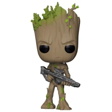 Игровая фигурка Funko Pop! Мстители: Война бесконечности Грут с бластером (26904): Тип Персонаж мультфильма, фильма