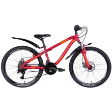Велосипед 24" Discovery FLINT AM DD 2022 (красный (м)): Диаметр колес, дюймов 24