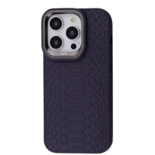 Чехол для iPhone Kajsa Snake Pattern Deep Purple for iPhone 14 Pro: Цвет фиолетовый