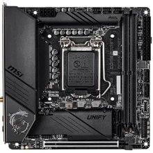 MSI MEG Z490I Unify Socket 1200: Оперативная память 2xDDR4 5000 МГц, до 64 ГБ