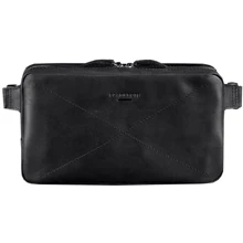 Сумка поясная BlankNote DROPBAG MAXI (Кожа Crazy Horse) графит - черная (BN-BAG-20-g-kr): Пол Унисекс