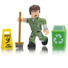 Игровая коллекционная фигурка Jazwares Roblox Сore Figures Welcome to Bloxburg: Glen the Janitor W3 (ROG0106): Тип Игровая фигурка