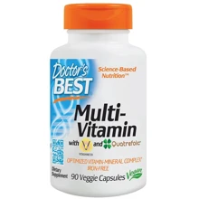 Doctor's Best Multi-Vitamin Quatrefolic 90 caps Мультивитамины без железа: Тип Мультивитамины
