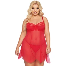 Пеньюар SoftLine Carla Red, 2XL: Для кого Для женщин