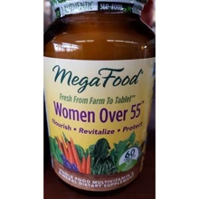 MegaFood Women Over 55 Whole Food Multivitamin & Mineral Iron Free 60 Tabs Вітаміни для жінок 55+: Тип мультивітаміни