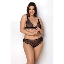 Комплект белья Passion Amberly Set 4XL/5XL black: Для кого Для женщин