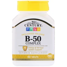 21st Century Vitamin B-50 Complex, 60 Tabs: Тип Витамин B