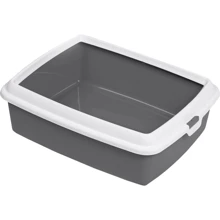 Туалет для кошек Hydra Maxi Grey с рамкой 50х40х16.5 (8022967014618): Вид Открытый