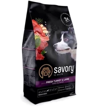 Сухой корм Savory Medium Breed rich in Fresh Turkey & Lamb 1 кг + лакомство индейка и курица (Savory_024560): Тип Сухой корм