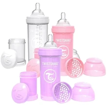 Набор из трех антиколиковых бутылочек Twistshake Value Pack Pink 260ml (78845): Возраст с 3-х месяцев