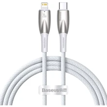 Кабель Baseus Cable USB-C для Lightning Glimmer Series Fast Charging Data 1m White (CADH000002): Тип USB-C - Lightning